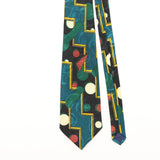 Front Detail of Vintage Handmade Abstract Patterned Tie