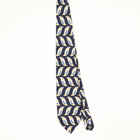 Front Front of Vintage 1990's Zylos Geometric Patterned Tie