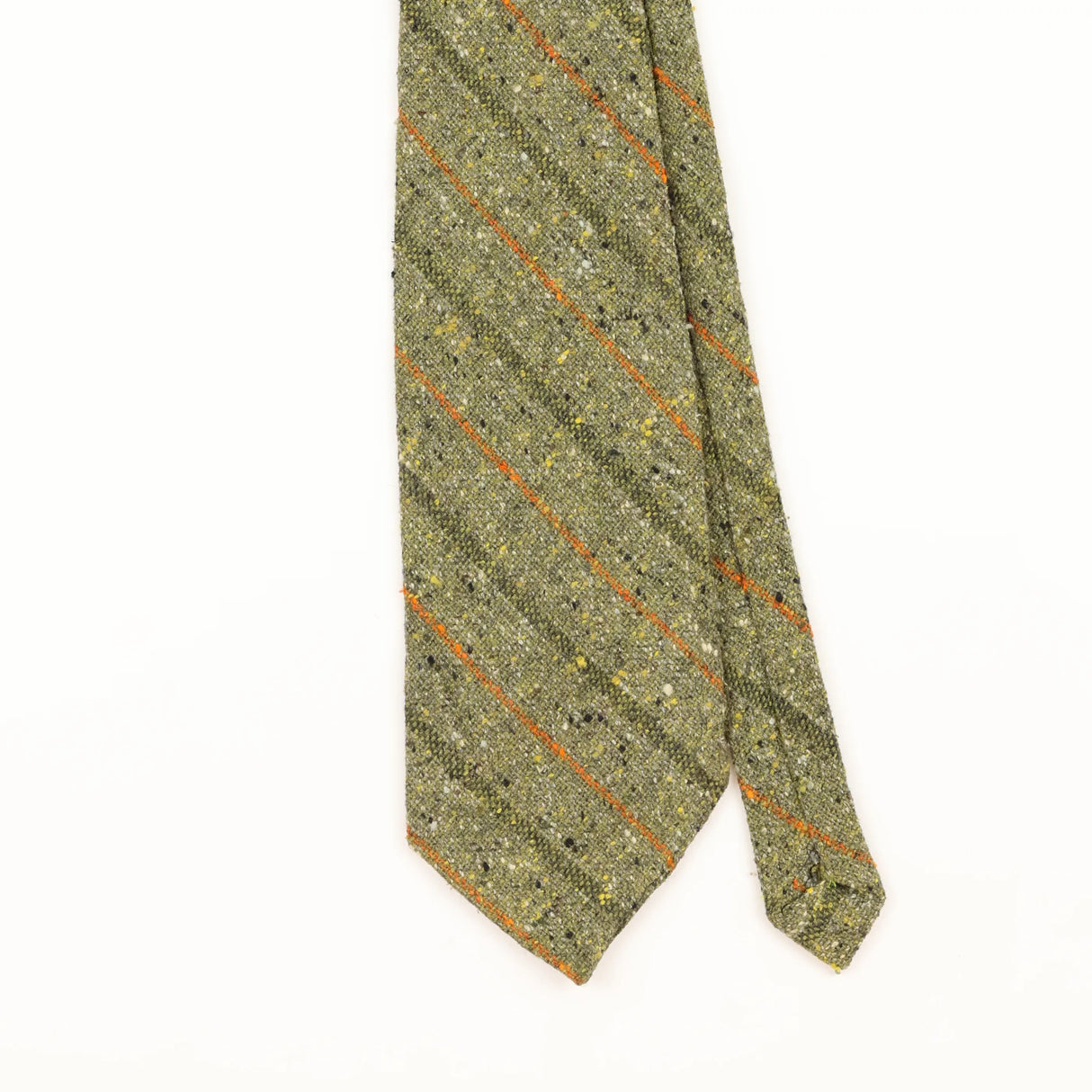 Front Detail of Vintage 1970's Striped Patterned Tie