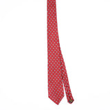 Front Front of Vintage 1980's Jos. A. Bank Diamond Foulard Geometric Patterned Tie