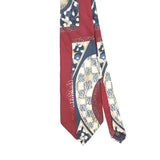 Front Detail of Vintage 1990's Henry Grethel Abstract Patterned Tie