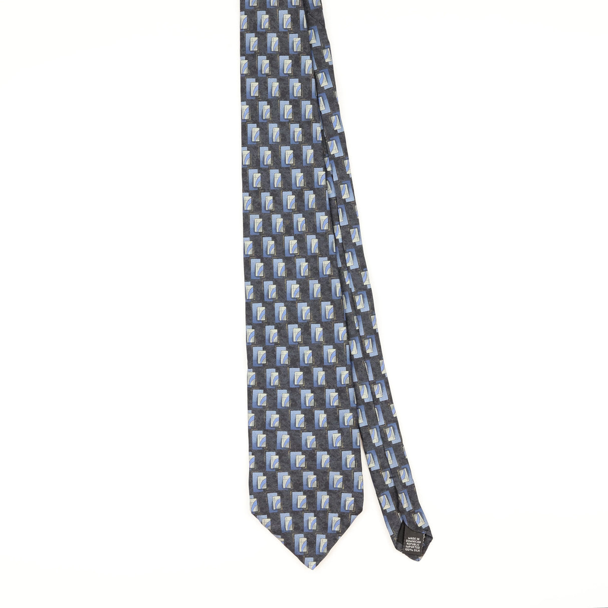 Front of Vintage Geometric Patterned Tie