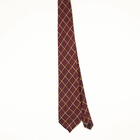 Front Front of Vintage 1990's Check Patterned Tie