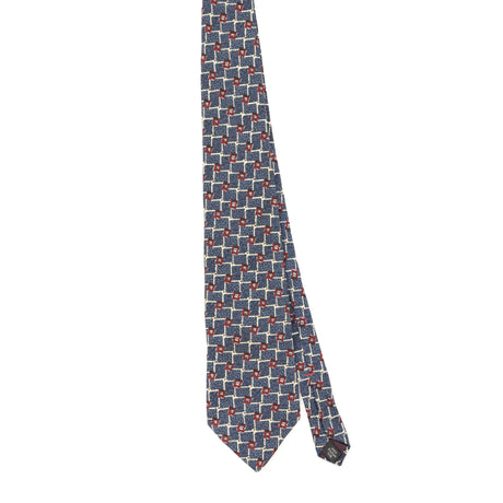 Front Front of Vintage 1990's Zylos Geometric Patterned Tie