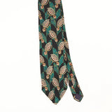 Front Front Detail of Vintage 1990's Geometric Patterned Tie