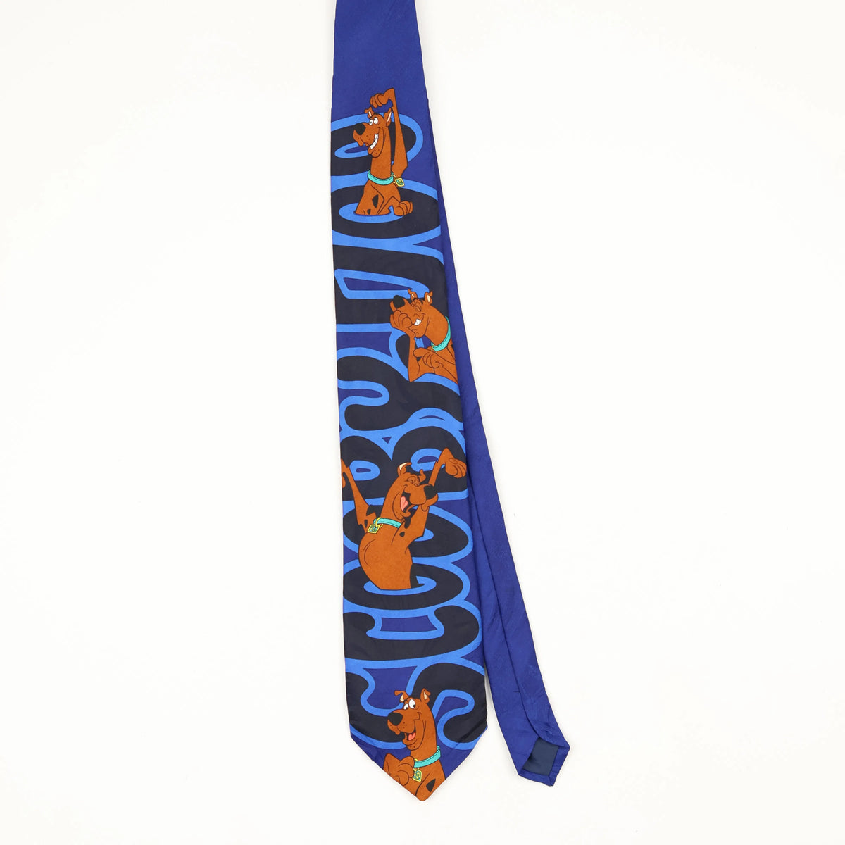 Front Front of Vintage 1990's Scooby Doo Cartoon Patterned Tie
