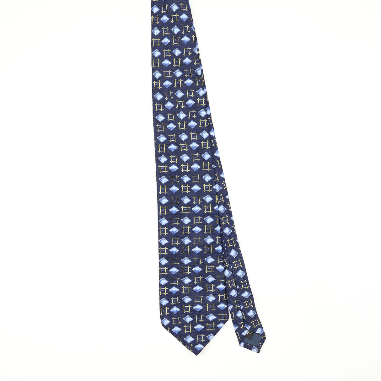 Front Front of Vintage 1990's Pierre Cardin Geometric Patterned Tie