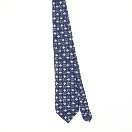 Front Front of Vintage 1990's Pierre Cardin Geometric Patterned Tie