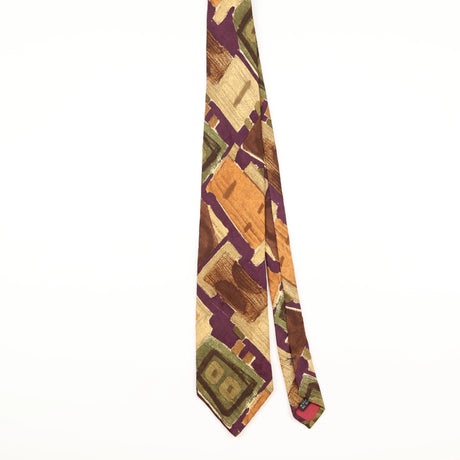 Front of Vintage 1990's Jos. A. Bank Abstract Patterned Tie