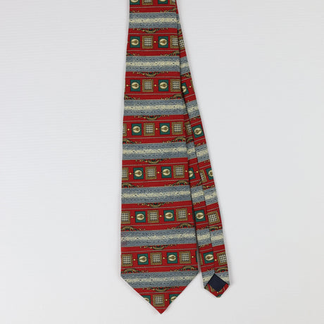Front of Vintage Geometric Patterned Tie