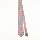 Front of Vintage 1990's Oleg Cassini Paisley Patterned Tie