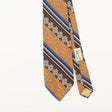 Front Detail of Vintage 1980's Striped Patterned Tie