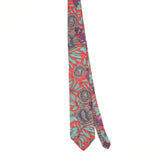 Front Front of Vintage 1990's Floral Patterned Tie