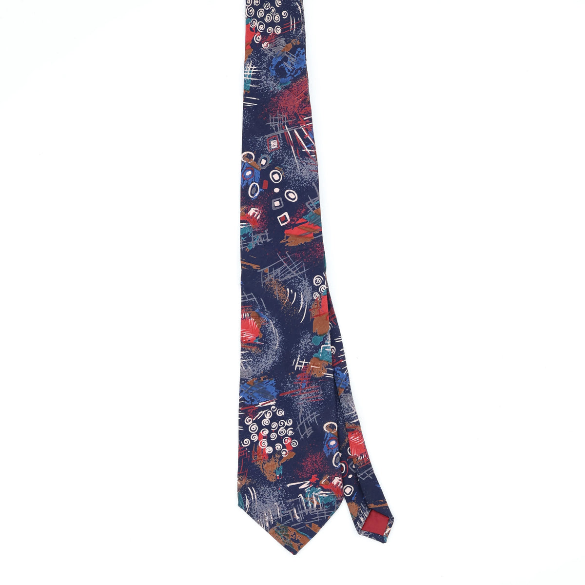 Front Front of Vintage 1990's Abstract Patterned Tie
