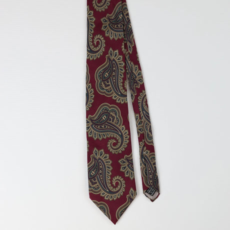 Front of Vintage Christian Dior Paisley Patterned Tie