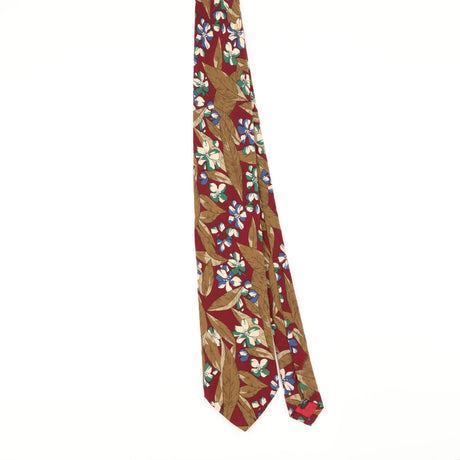 Front of Vintage 1980's Ted Lapidus Geometric Patterned Tie