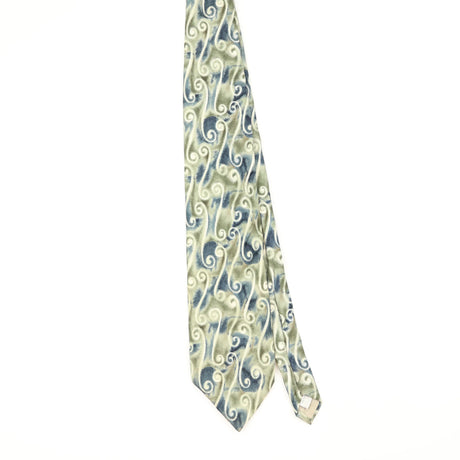 Front Front of Vintage 1990's Pierre Cardin Swirls Abstract Patterned Tie