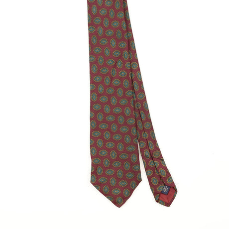 Front Front Detail of Vintage 1990's Geometric Patterned Tie