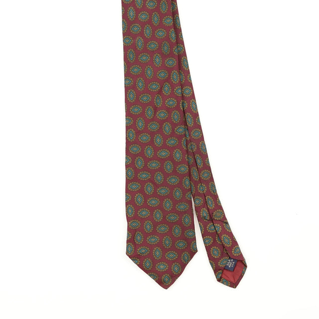 Front Front Detail of Vintage 1990's Geometric Patterned Tie
