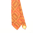Front Front Detail of Vintage 1980's Christian Dior Geometric Patterned Tie