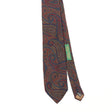Front Front Detail of Vintage 1990's Paisley Patterned Tie