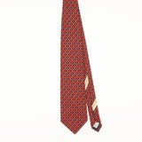 Front of Vintage 1990's Valentino Geometric Patterned Tie