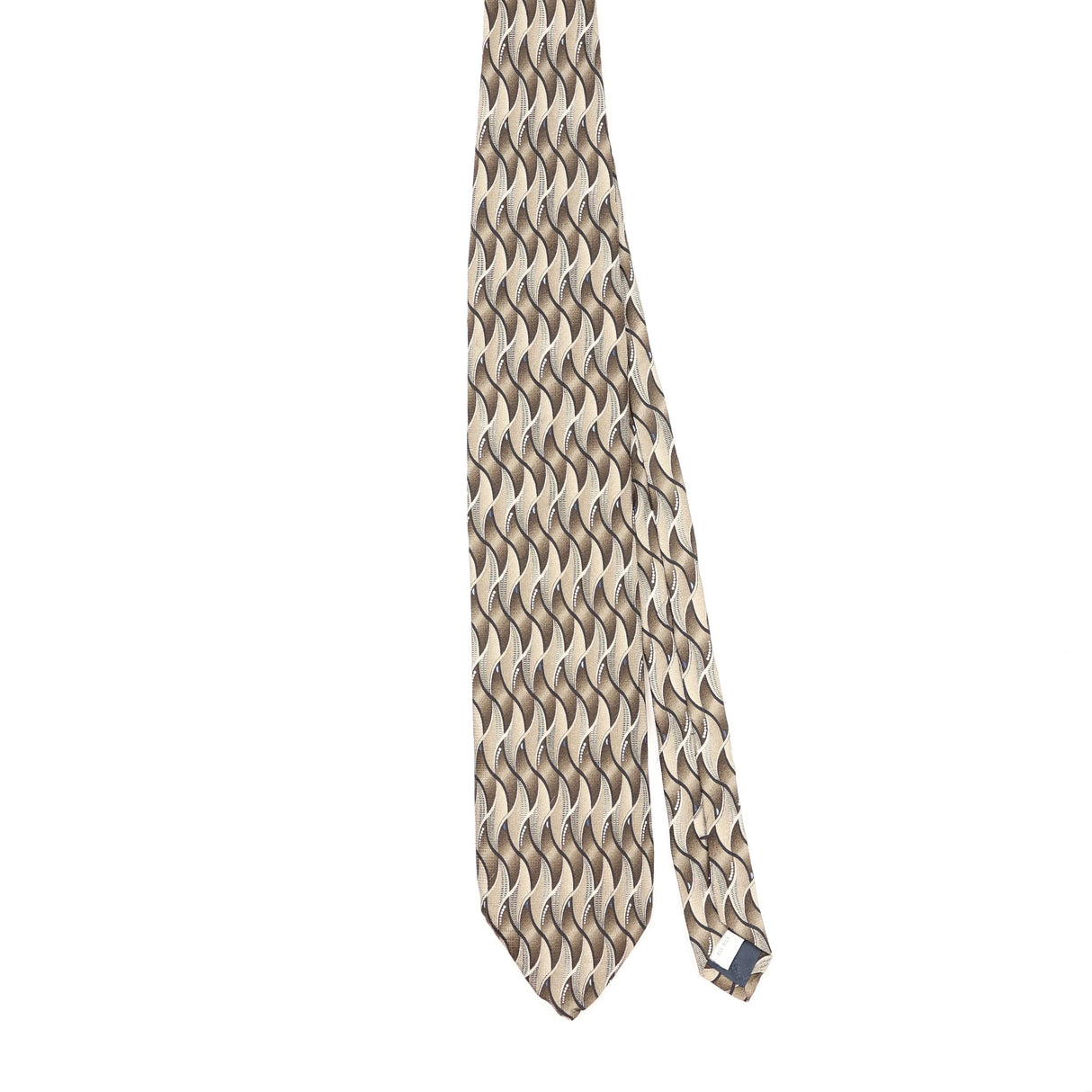 Front Front of Vintage 1990's Pierre Cardin Geometric Patterned Tie