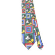 Front Front Detail of Vintage 1990's Disney Mickey Mouse Cartoon Patterned Tie