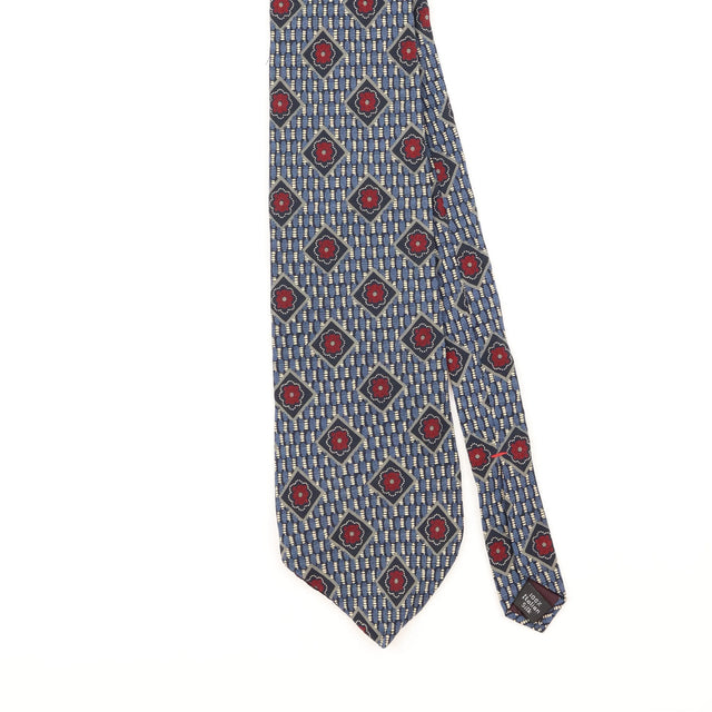 Front Detail of Vintage 1990's Geometric Patterned Tie