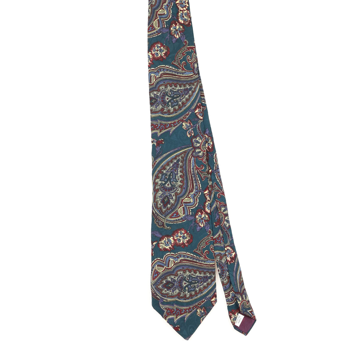Front Front of Vintage 1990's Paisley Patterned Tie