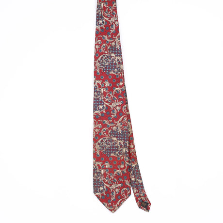 Front Front of Vintage 1990's Bill Blass Paisley Patterned Tie