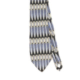 Front Front Detail of Vintage 1990's Pierre Cardin Geometric Patterned Tie