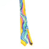 Front Front of Vintage Jerry Garcia Liquid Torso Abstract Patterned Tie