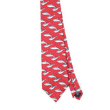 Front Front Detail of Vintage 1990's Austin Reed Dolphins Animal Print Patterned Tie