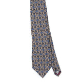 Front Front Detail of Vintage 1990's Ovals Geometric Patterned Tie