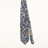 Front of Vintage 1990's Oscar De La Renta Geometric Patterned Tie