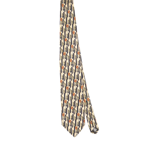 Front Front of Vintage 1990's Geometric Patterned Tie