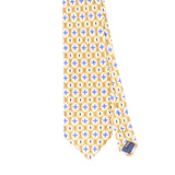 Front Front Detail of Vintage 1990's Geometric Patterned Tie