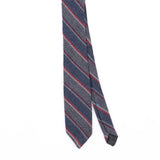 Front Front Detail of Vintage 1990's Wembley Striped Patterned Tie