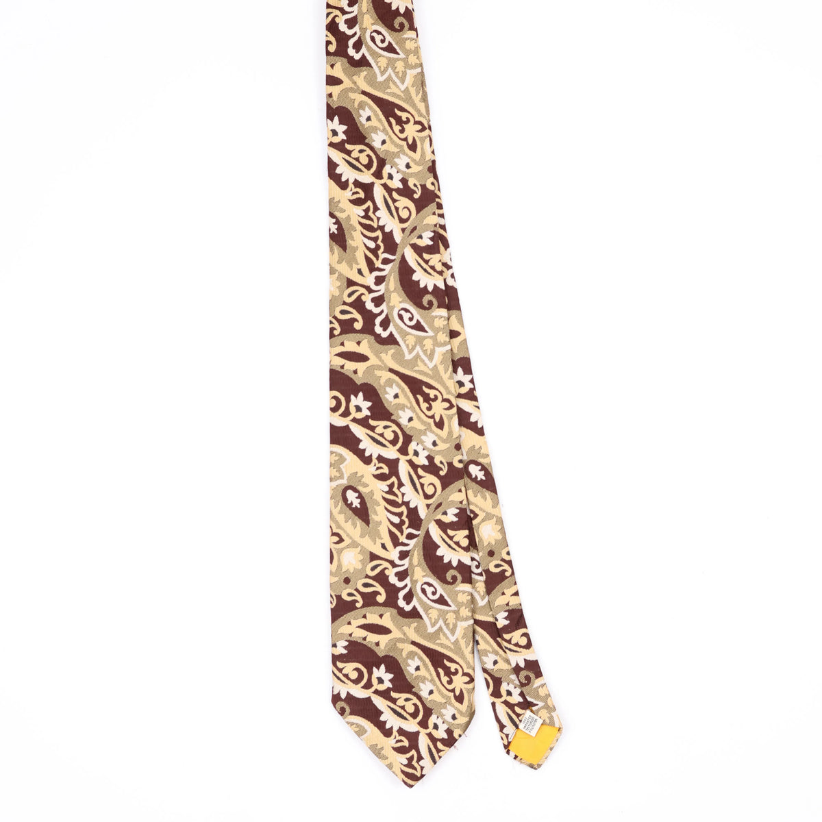 Front Front of Vintage 1980's Damon Paisley Patterned Tie
