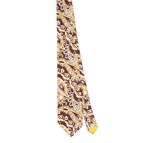 Front Front of Vintage 1980's Damon Paisley Patterned Tie
