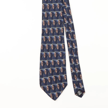 Front Detail of Vintage 1990's Stafford Geometric Patterned Tie