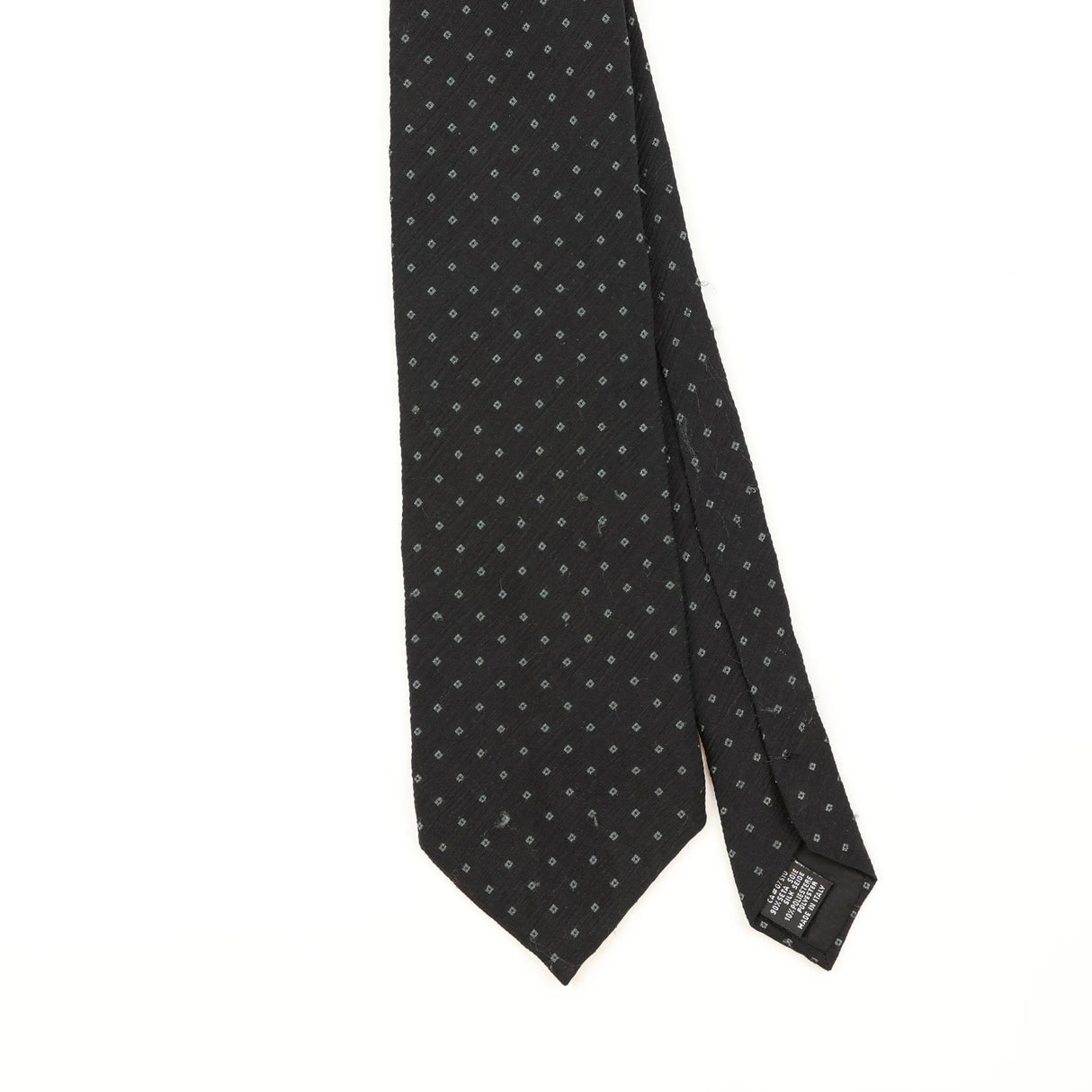 Front Detail of Vintage Giorgio Armani Polka Dot Patterned Tie