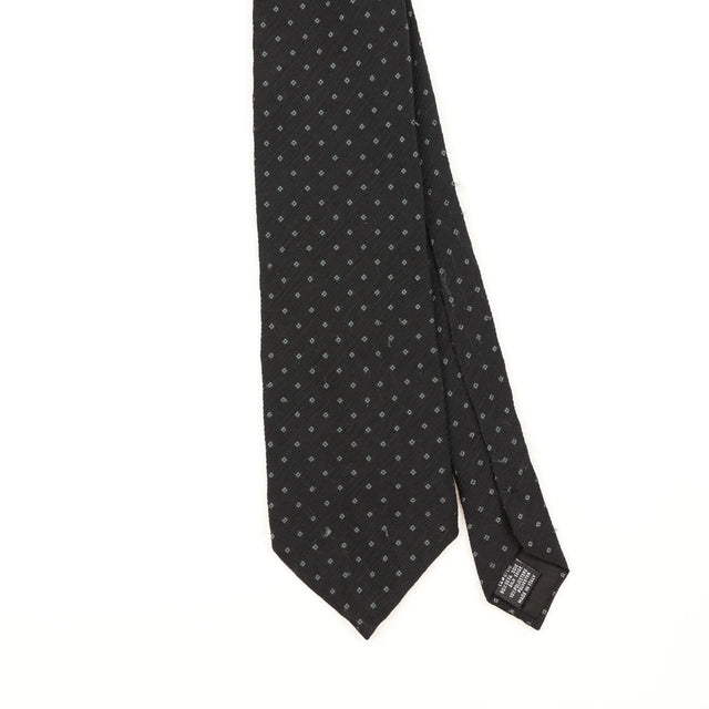 Front Detail of Vintage Giorgio Armani Polka Dot Patterned Tie