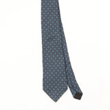 Front Front Detail of Vintage 1990's Oscar De La Renta Geometric Patterned Tie