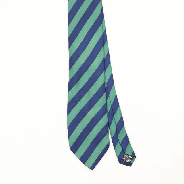 Front Front Detail of Vintage 1990's Frangi Striped Patterned Tie
