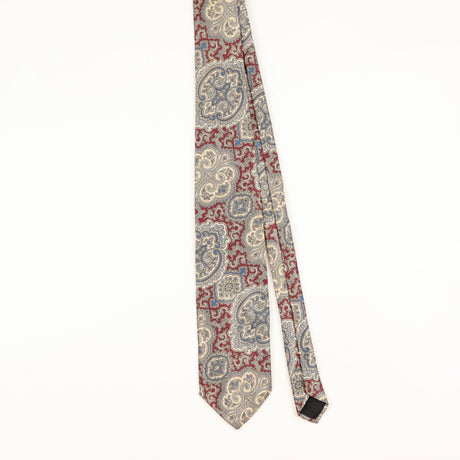 Front of Vintage 1990's Wembley Paisley Patterned Tie