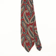 Front Front Detail of Vintage 1990's Jos. A. Bank Paisley Patterned Tie