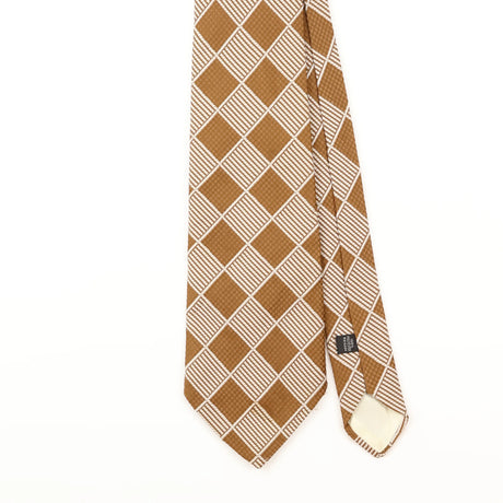 Front Detail of Vintage Sears Plaids & Checks Patterned Tie