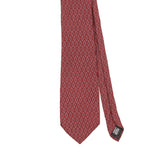 Front Front Detail of Vintage 1990's Geometric Patterned Tie